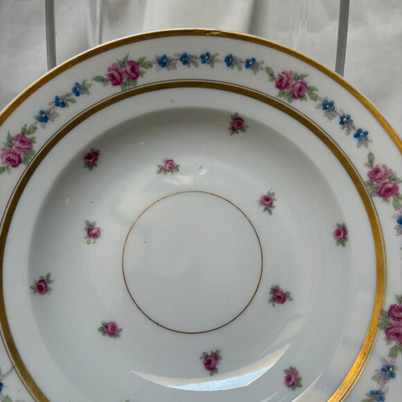 Vintage Limoges Bowl/Saucer - L. Bernardaud & Co -The Fontenay Pattern - Picture 5 of 6